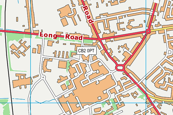 CB2 0PT map - OS VectorMap District (Ordnance Survey)