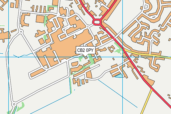 CB2 0PY map - OS VectorMap District (Ordnance Survey)