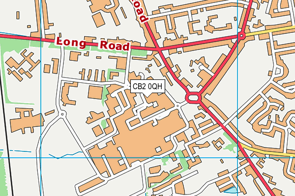 CB2 0QH map - OS VectorMap District (Ordnance Survey)