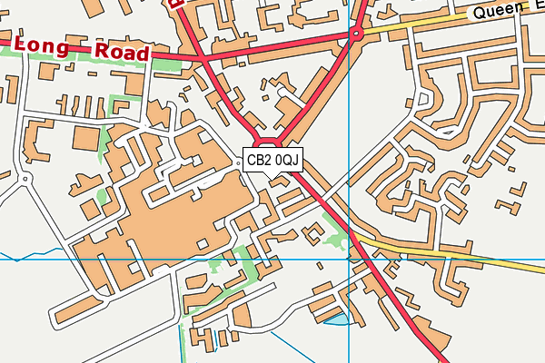 CB2 0QJ map - OS VectorMap District (Ordnance Survey)