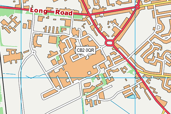 CB2 0QR map - OS VectorMap District (Ordnance Survey)