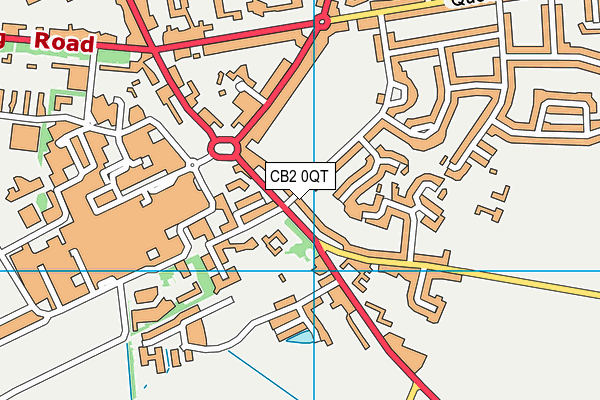 CB2 0QT map - OS VectorMap District (Ordnance Survey)