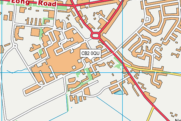 CB2 0QU map - OS VectorMap District (Ordnance Survey)