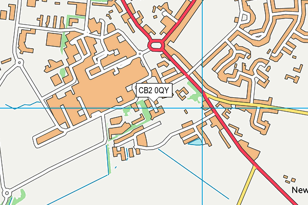 CB2 0QY map - OS VectorMap District (Ordnance Survey)