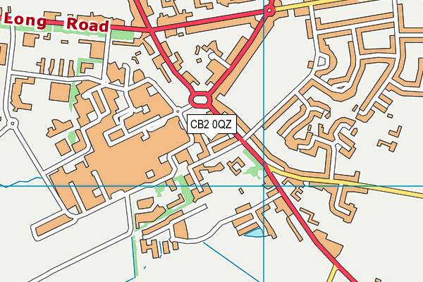 CB2 0QZ map - OS VectorMap District (Ordnance Survey)