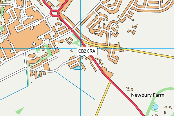 CB2 0RA map - OS VectorMap District (Ordnance Survey)