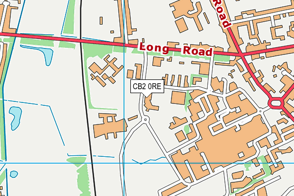 CB2 0RE map - OS VectorMap District (Ordnance Survey)