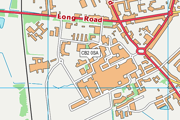 CB2 0SA map - OS VectorMap District (Ordnance Survey)