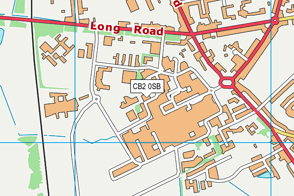 CB2 0SB map - OS VectorMap District (Ordnance Survey)