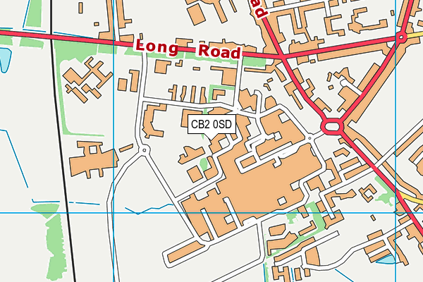 CB2 0SD map - OS VectorMap District (Ordnance Survey)