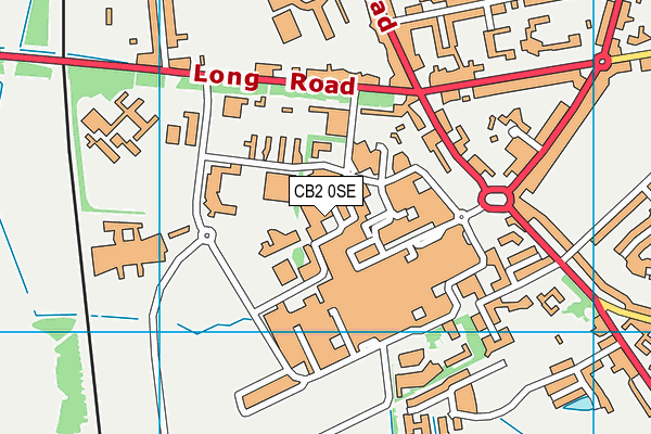 CB2 0SE map - OS VectorMap District (Ordnance Survey)