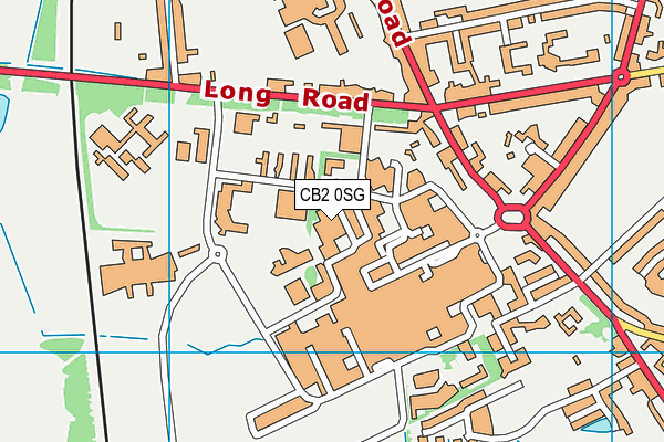 CB2 0SG map - OS VectorMap District (Ordnance Survey)