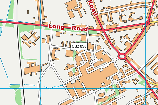 CB2 0SJ map - OS VectorMap District (Ordnance Survey)