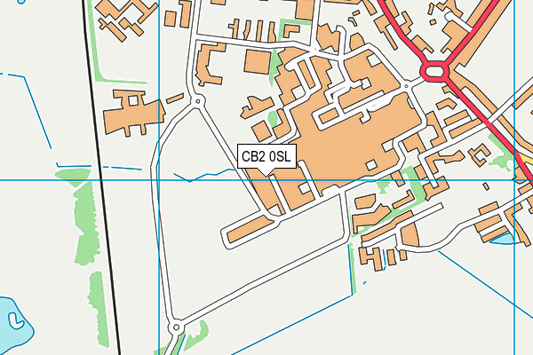 CB2 0SL map - OS VectorMap District (Ordnance Survey)