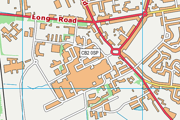 CB2 0SP map - OS VectorMap District (Ordnance Survey)