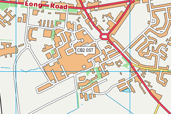 CB2 0ST map - OS VectorMap District (Ordnance Survey)