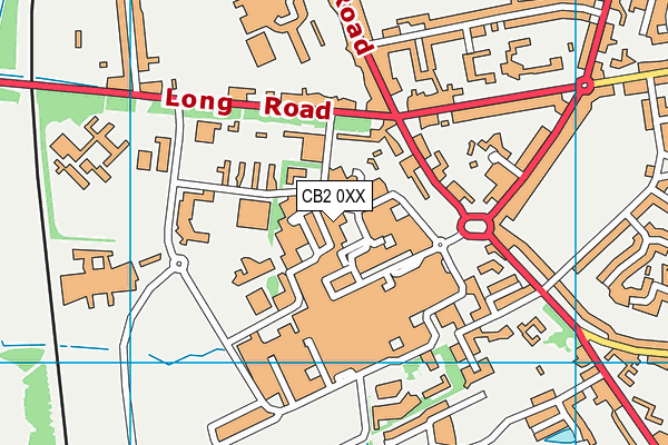 CB2 0XX map - OS VectorMap District (Ordnance Survey)