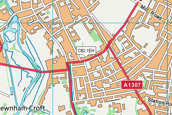 CB2 1EH map - OS VectorMap District (Ordnance Survey)