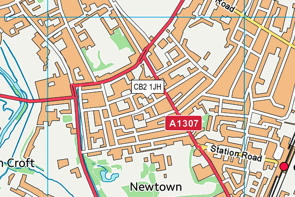 CB2 1JH map - OS VectorMap District (Ordnance Survey)