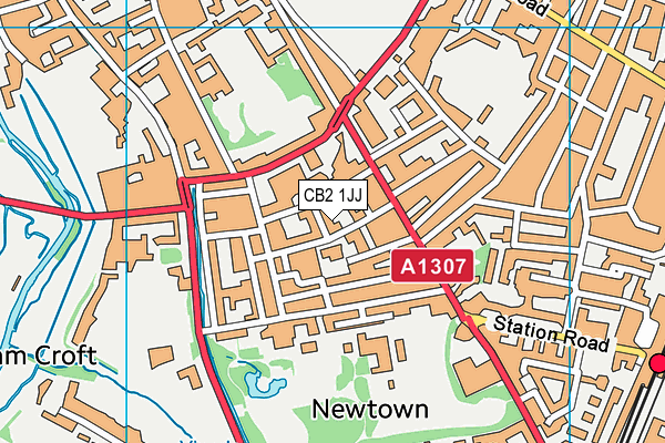 CB2 1JJ map - OS VectorMap District (Ordnance Survey)