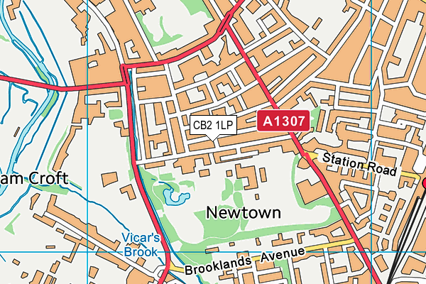 CB2 1LP map - OS VectorMap District (Ordnance Survey)