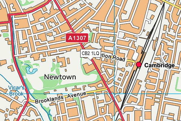 CB2 1LQ map - OS VectorMap District (Ordnance Survey)