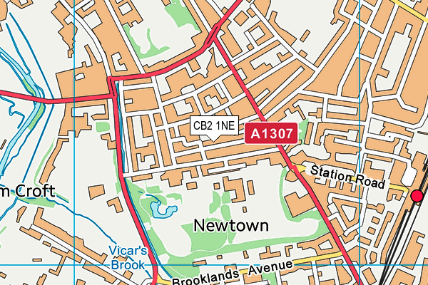 CB2 1NE map - OS VectorMap District (Ordnance Survey)