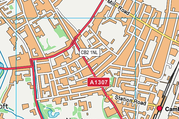 CB2 1NL map - OS VectorMap District (Ordnance Survey)