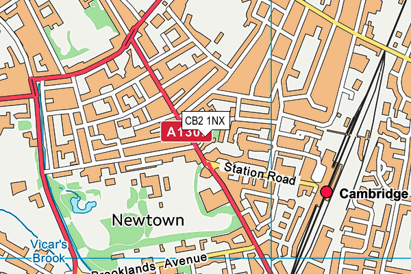 CB2 1NX map - OS VectorMap District (Ordnance Survey)