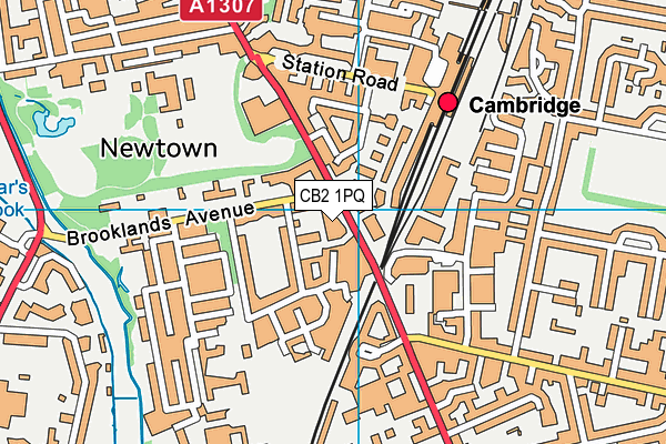 CB2 1PQ map - OS VectorMap District (Ordnance Survey)