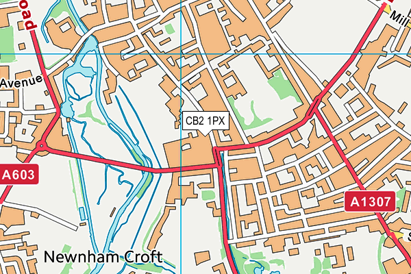 CB2 1PX map - OS VectorMap District (Ordnance Survey)