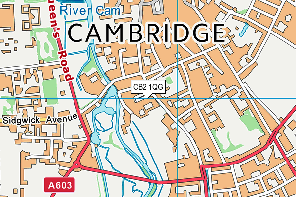 CB2 1QG map - OS VectorMap District (Ordnance Survey)