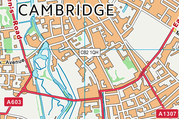 CB2 1QH map - OS VectorMap District (Ordnance Survey)