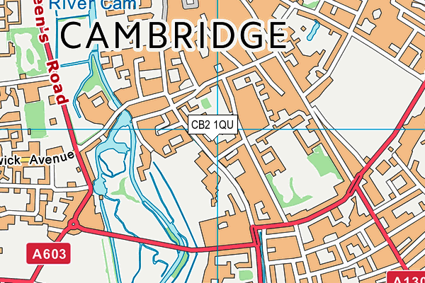 CB2 1QU map - OS VectorMap District (Ordnance Survey)