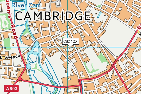 CB2 1QX map - OS VectorMap District (Ordnance Survey)