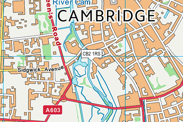 CB2 1RS map - OS VectorMap District (Ordnance Survey)