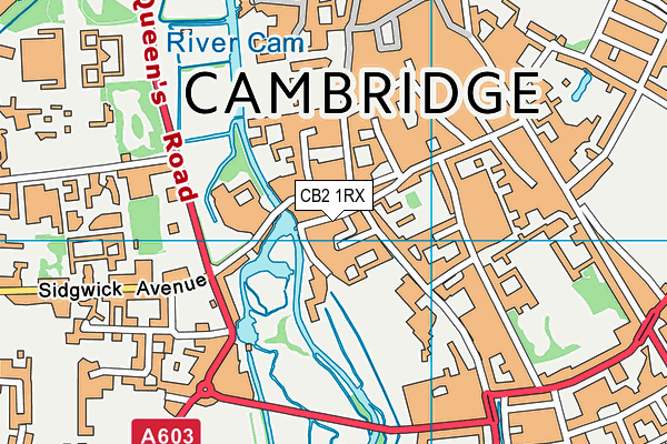 CB2 1RX map - OS VectorMap District (Ordnance Survey)