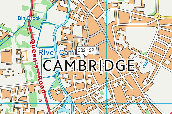 CB2 1SP map - OS VectorMap District (Ordnance Survey)