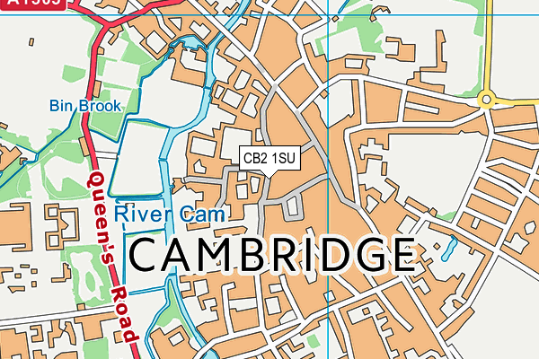 CB2 1SU map - OS VectorMap District (Ordnance Survey)