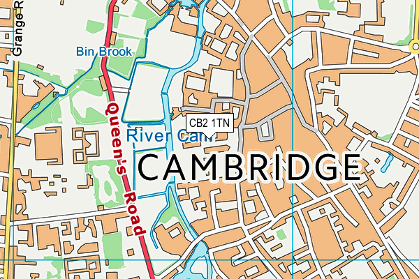 University of Cambridge map (CB2 1TN) - OS VectorMap District (Ordnance Survey)