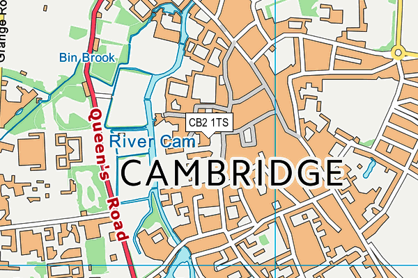 CB2 1TS map - OS VectorMap District (Ordnance Survey)