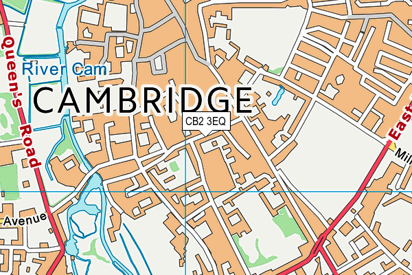 CB2 3EQ map - OS VectorMap District (Ordnance Survey)