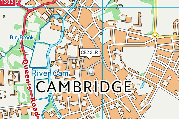 CB2 3LR map - OS VectorMap District (Ordnance Survey)