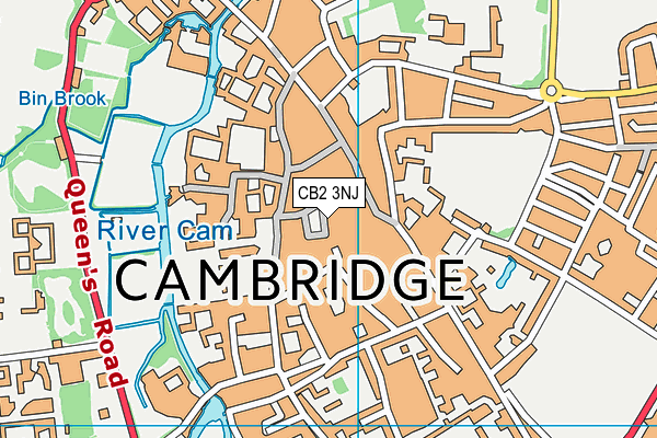 CB2 3NJ map - OS VectorMap District (Ordnance Survey)