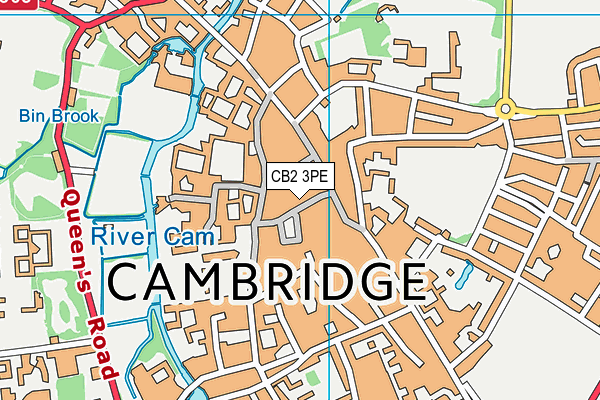 CB2 3PE map - OS VectorMap District (Ordnance Survey)