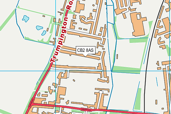 CB2 8AS map - OS VectorMap District (Ordnance Survey)