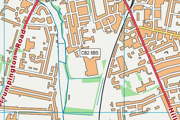 Cass Centre map (CB2 8BS) - OS VectorMap District (Ordnance Survey)