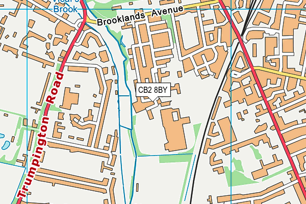 CB2 8BY map - OS VectorMap District (Ordnance Survey)