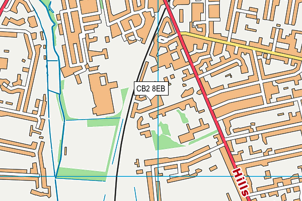 Abbey College Cambridge map (CB2 8EB) - OS VectorMap District (Ordnance Survey)