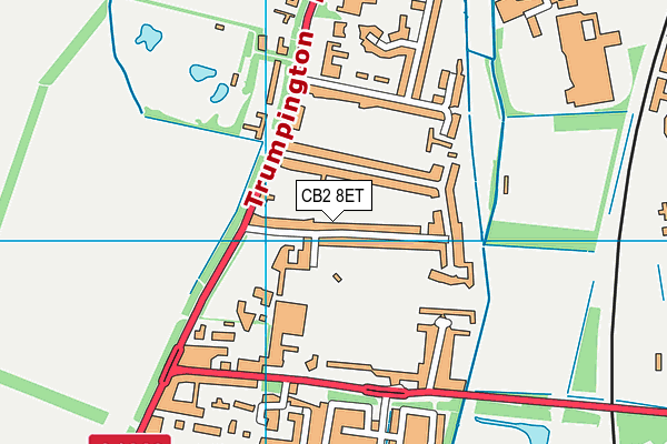 CB2 8ET map - OS VectorMap District (Ordnance Survey)